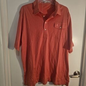Criquet Men's Coral Polo Shirt